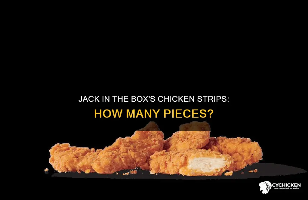 how many pieces is jack in the box chicken strips