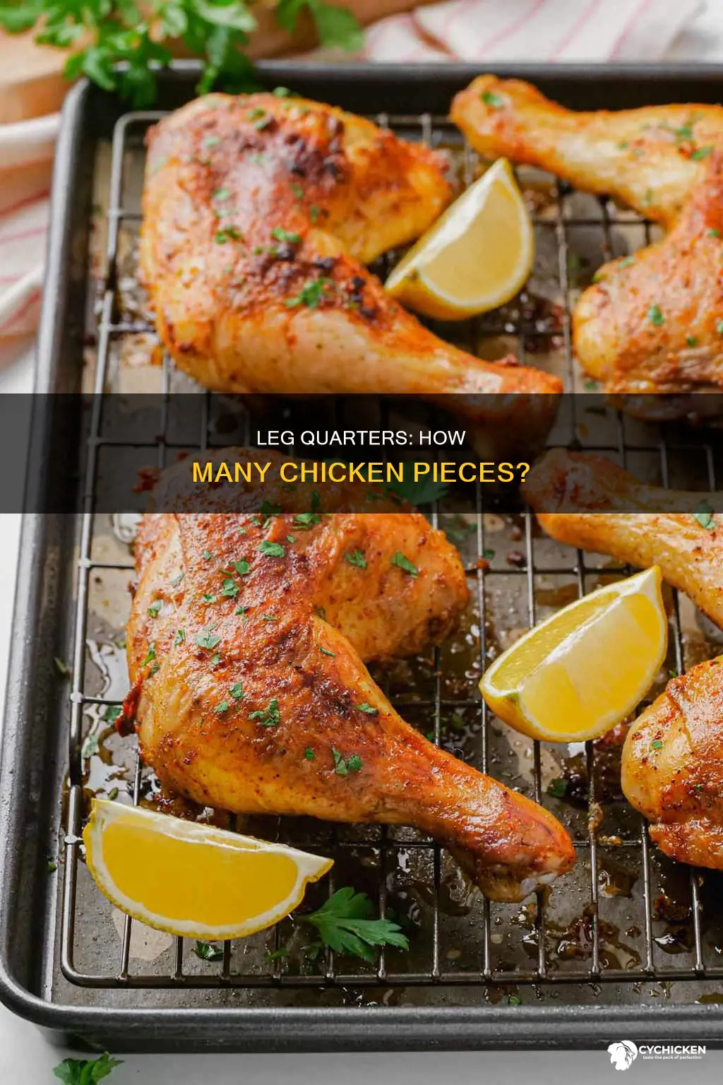 how many pieces of chicken are in a leg quarter