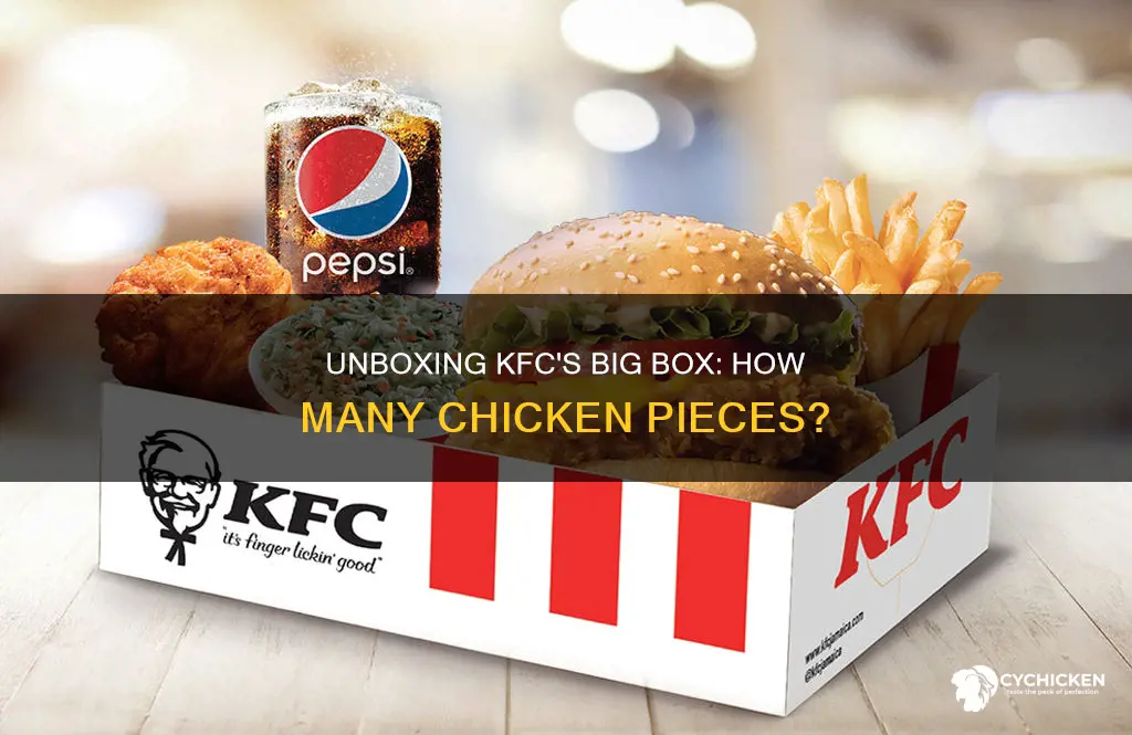 how many pieces of chicken are in kfc big box