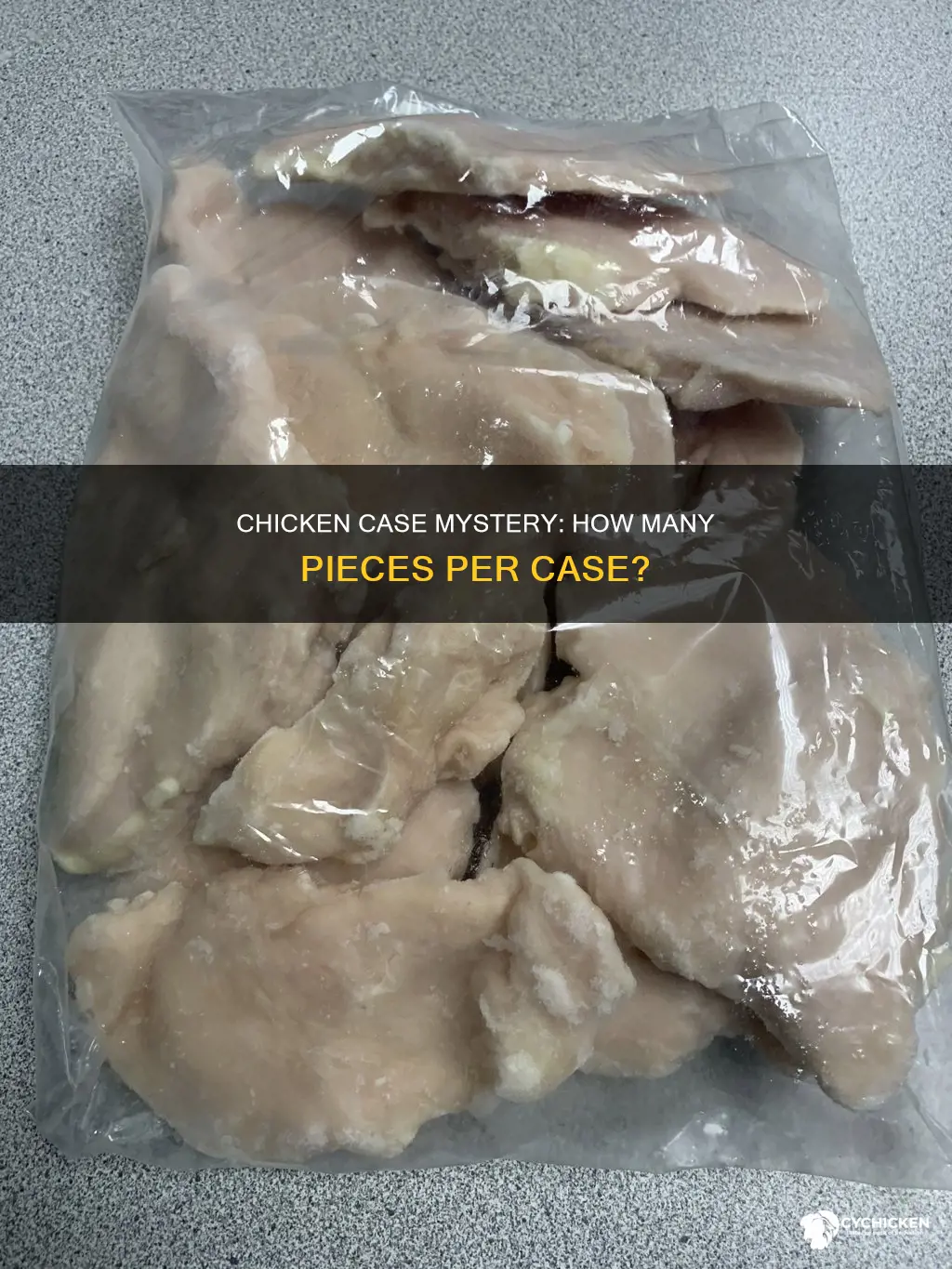 how many pieces of chicken come in a case