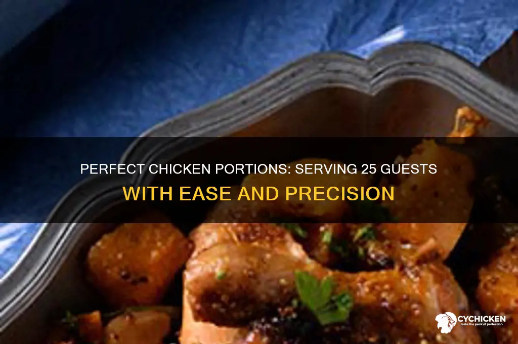 how many pieces of chicken for 25 people