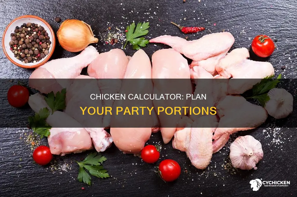how many pieces of chicken for 50 guests calculator