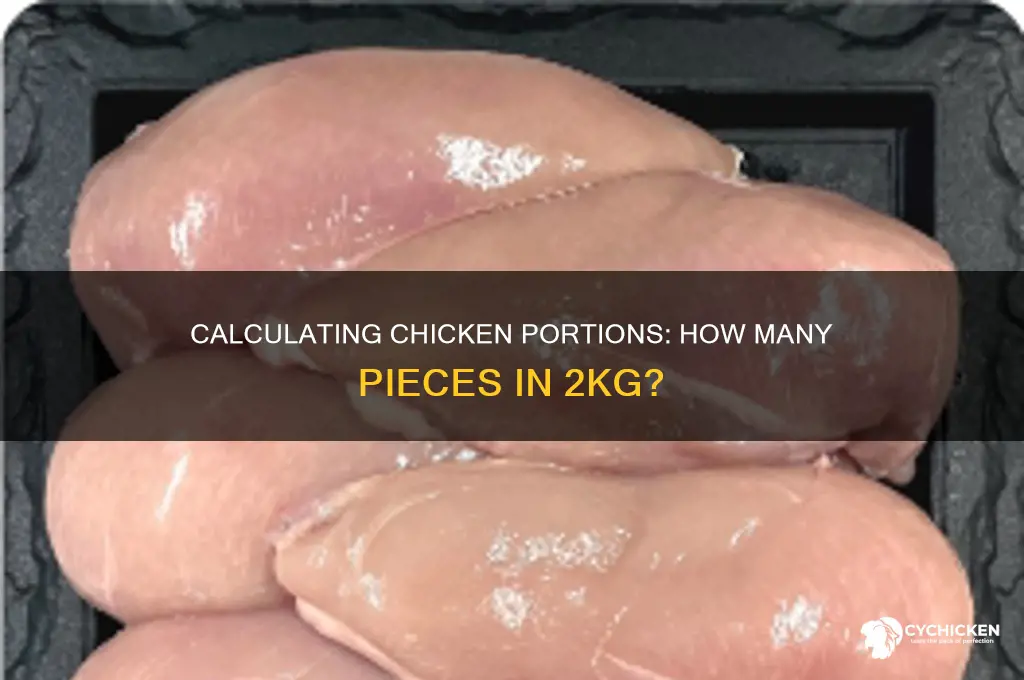 how many pieces of chicken in 2kg