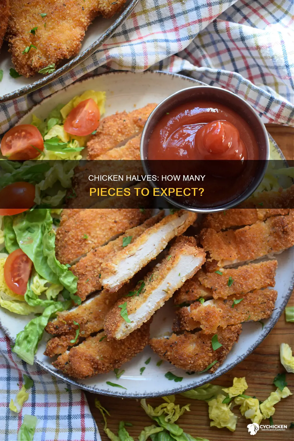 how many pieces of chicken in a chicken halve