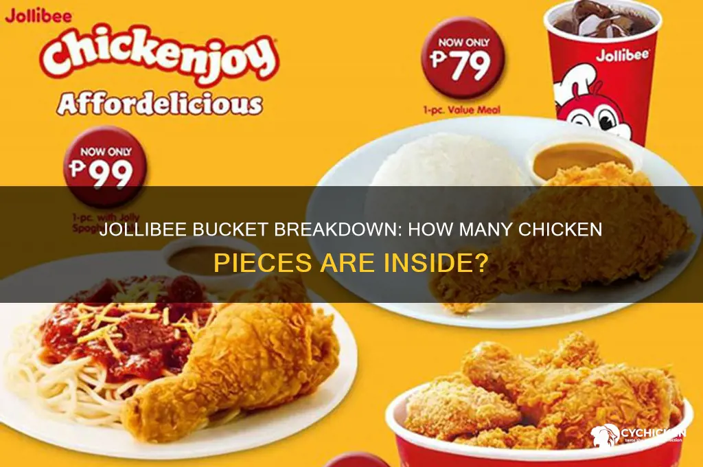 how many pieces of chicken in jollibee bucket