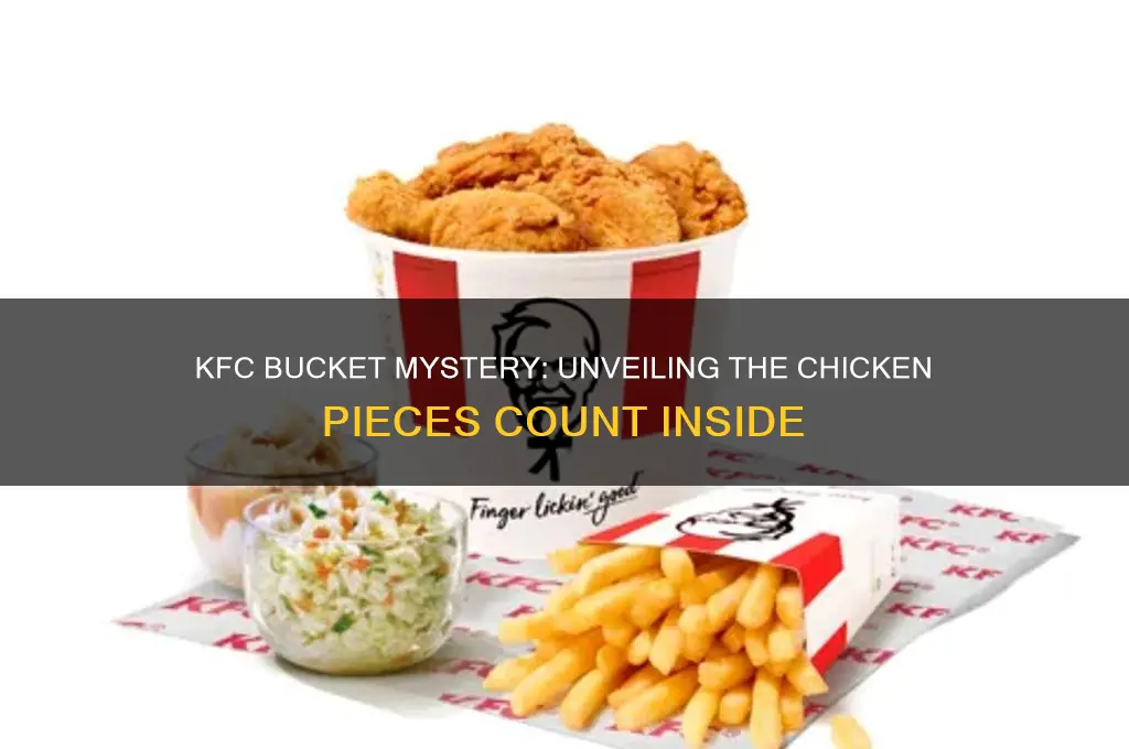 how many pieces of chicken in kfc bucket