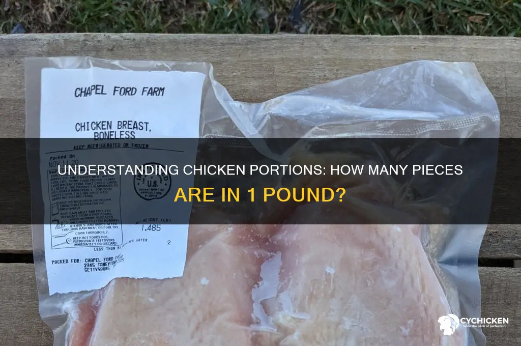how many pieces of chicken is 1lb