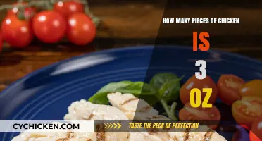 Measuring Chicken Portions: How Many Pieces Equal 3 Ounces?