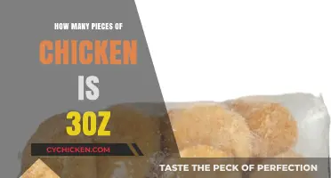 Measuring Chicken Portions: How Many Pieces Equal 3 Ounces?
