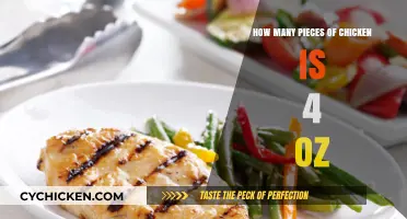 Measuring Chicken Portions: How Many Pieces Equal 4 Ounces?