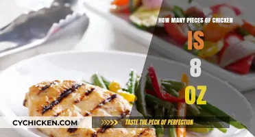 Measuring Chicken Portions: How Many Pieces Equal 8 Ounces?
