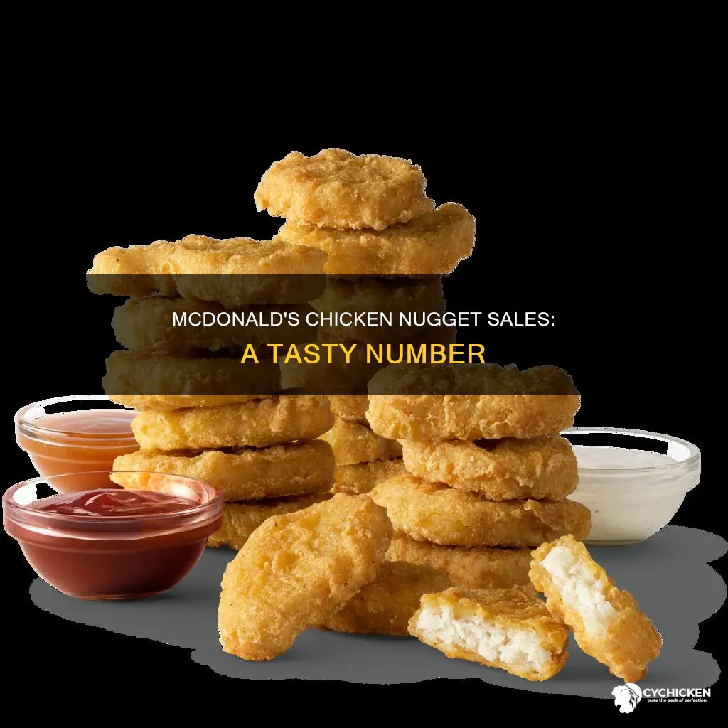 how many pieces of chicken mcnuggets does mcdonalds sell