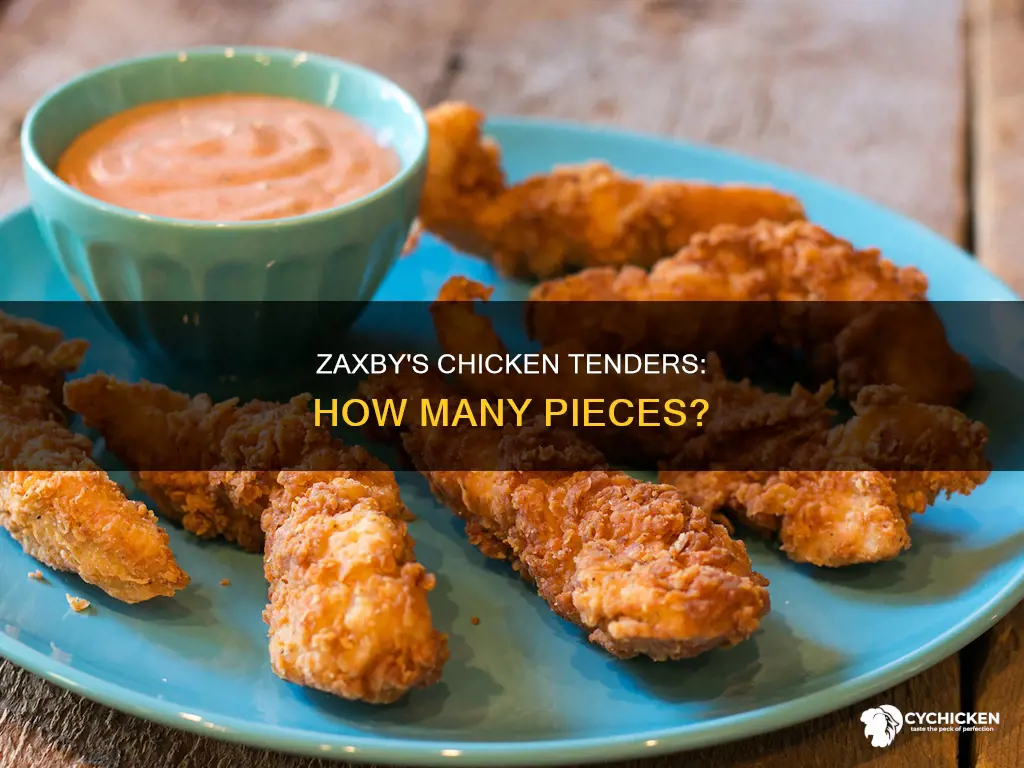 how many pieces of chicken tenders at zaxby