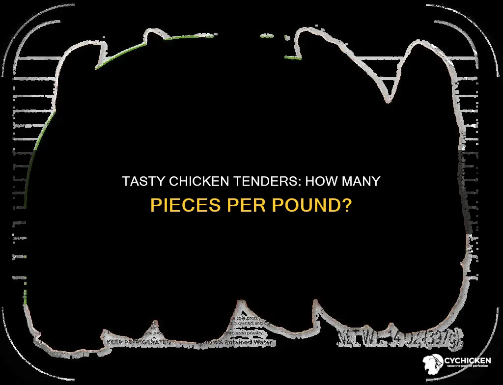 how many pieces of chicken tenders in a pound