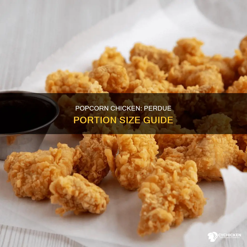 how many pieces of perdue popcorn chicken is 3 oz