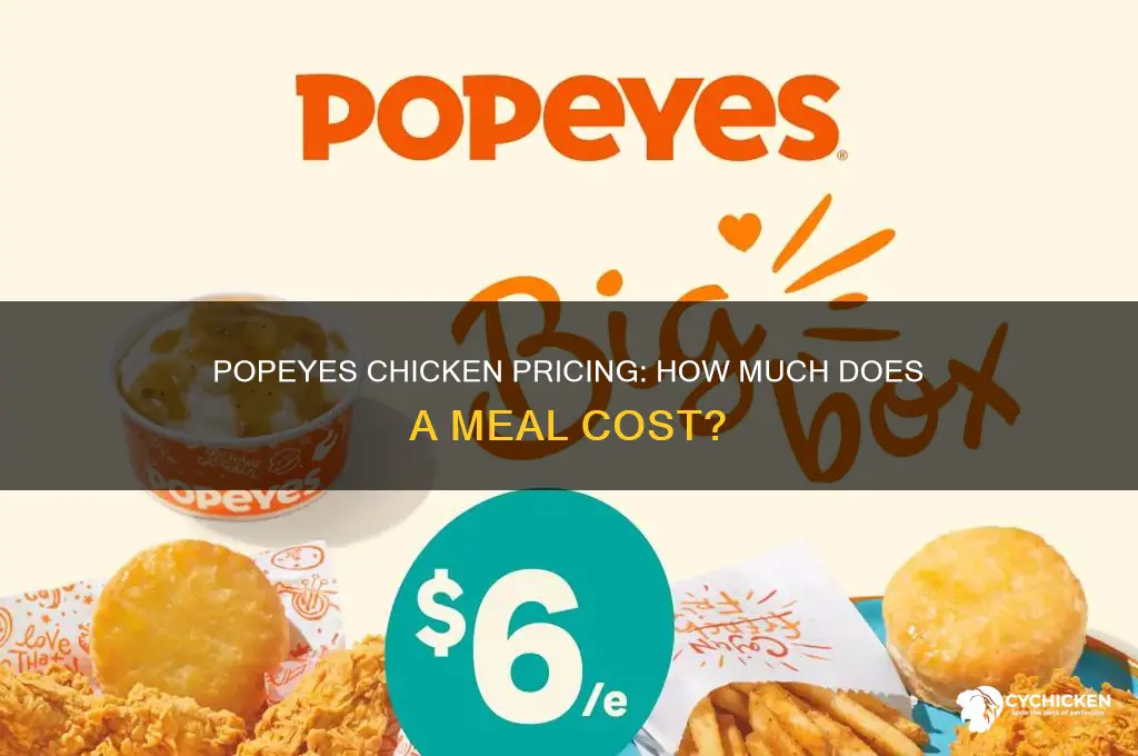 how many pieces of popeyes chicken cost