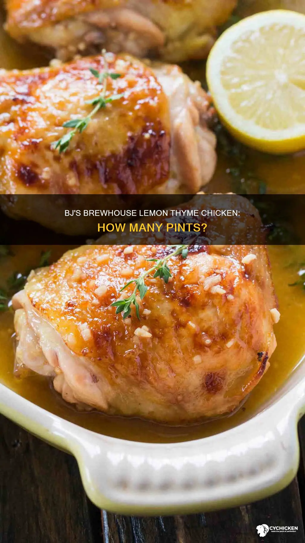 how many piints in bjs brewhouse lemon thyme chicken