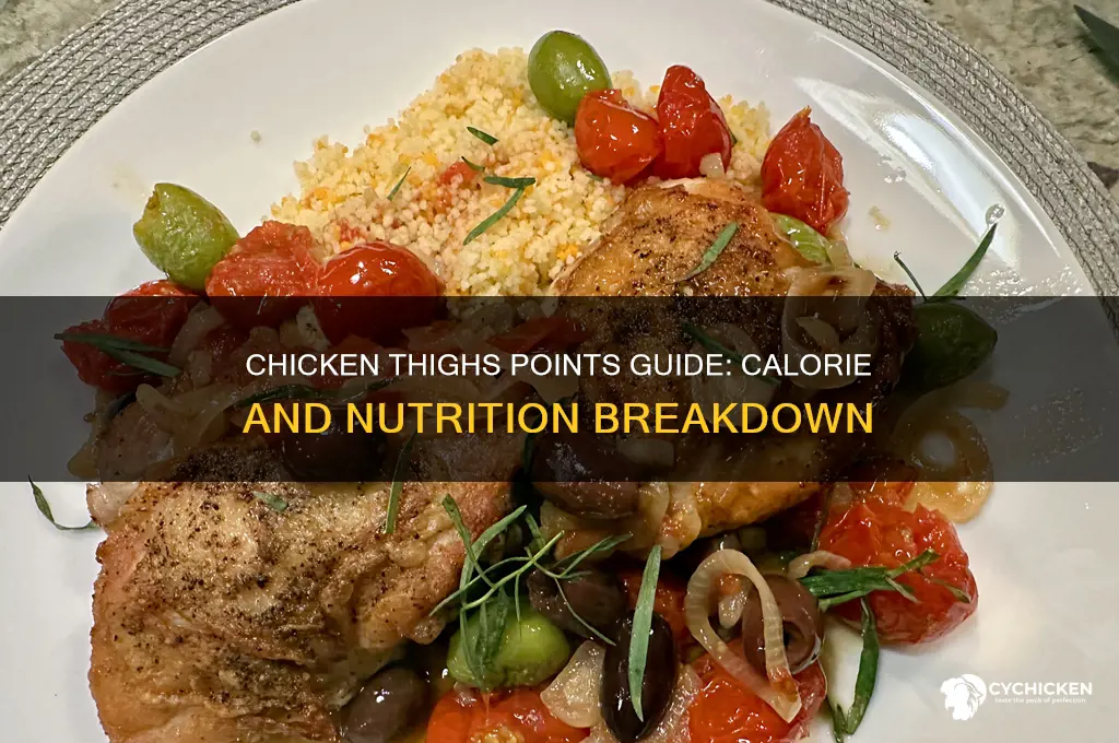 how many points are chicken thighs