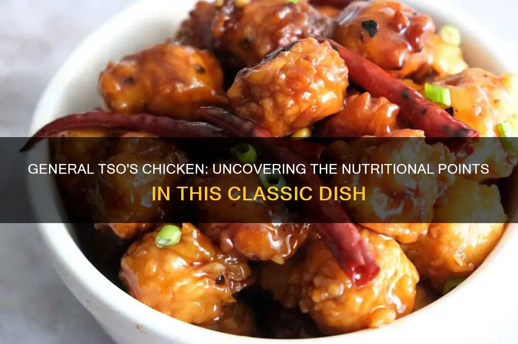 how many points does general tso chicken have