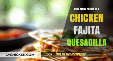 Chicken Fajita Quesadilla Points: A Tasty Calorie Breakdown Guide