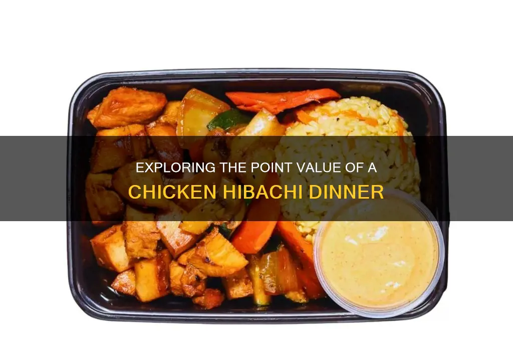 how many points in a chicken hibachi dinner