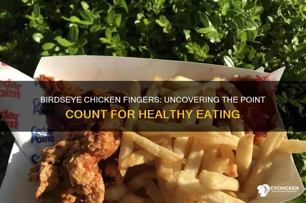 how many points in birdseye chicken fingers