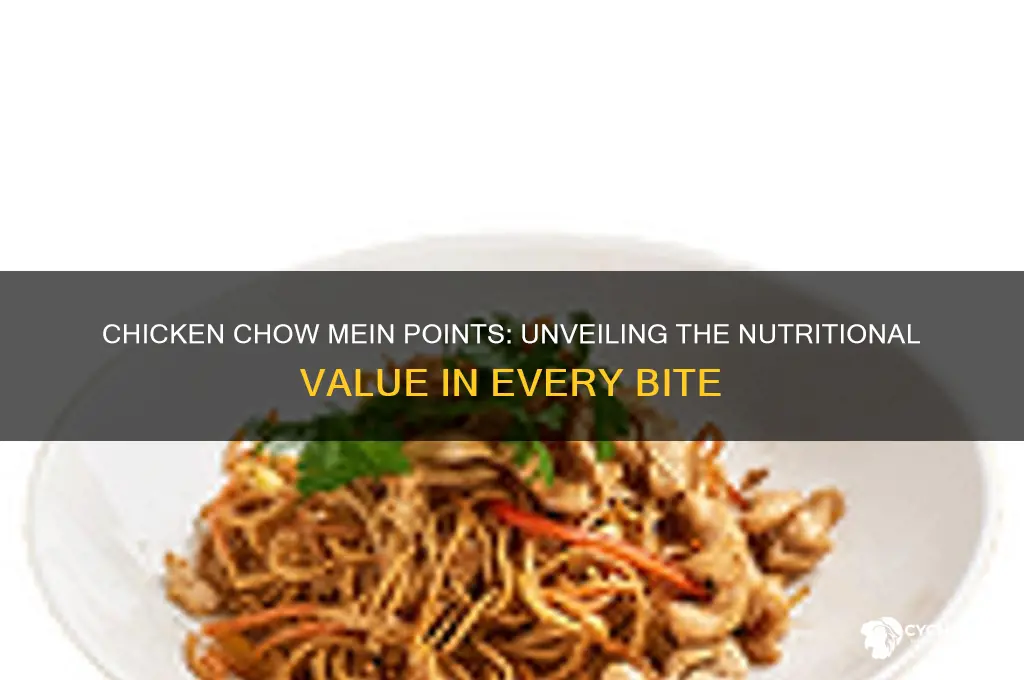 how many points in chicken chow mein