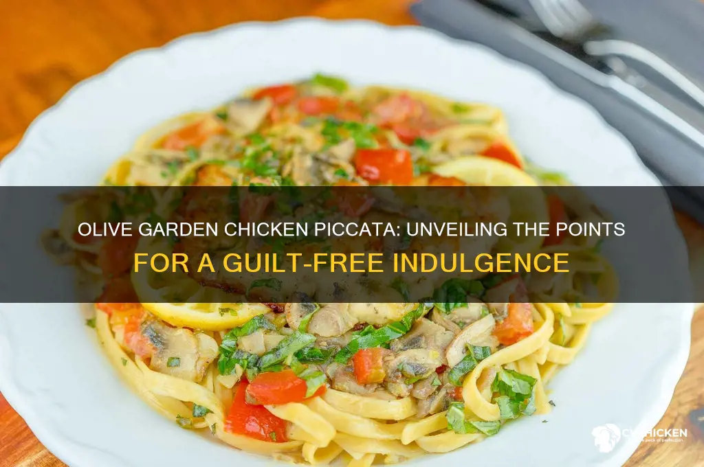 how many points in olive garden chicken piccata