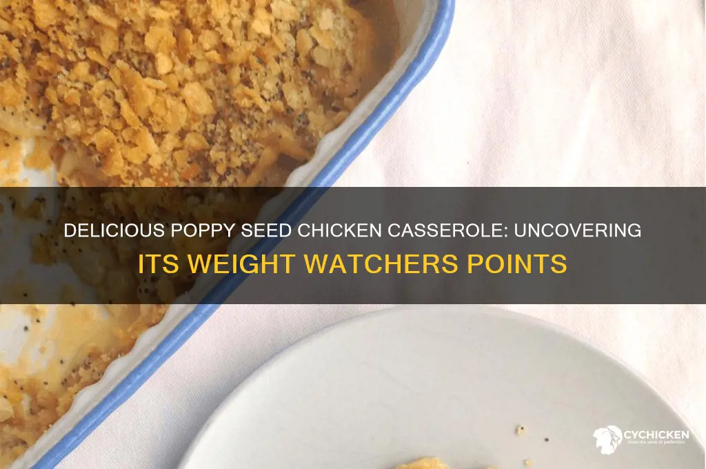 how many points in poppy seed chicken casserole