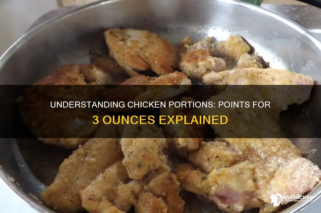 how many points is 3 oz of chicken