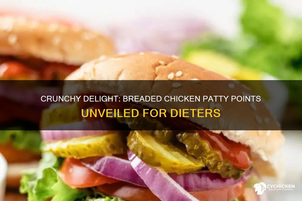 how many points is a breaded chicken patty