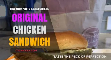 Burger King Original Chicken Sandwich: Unveiling Its Point Value