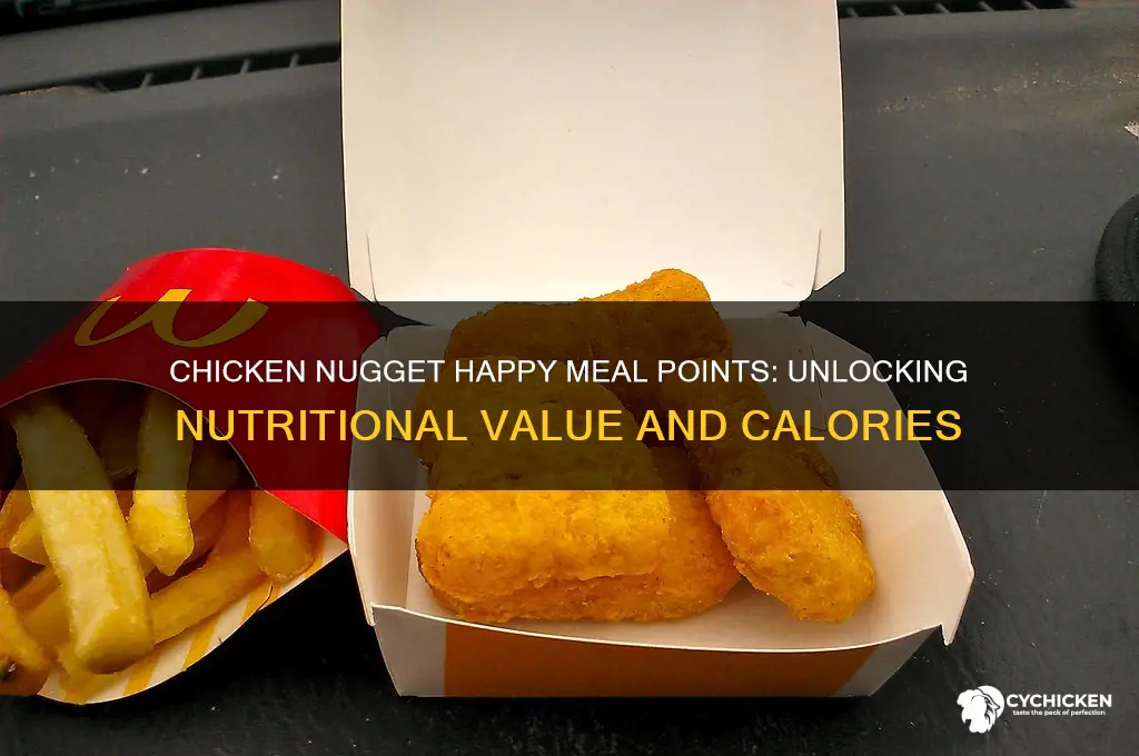 how many points is a chicken nugget happy meal