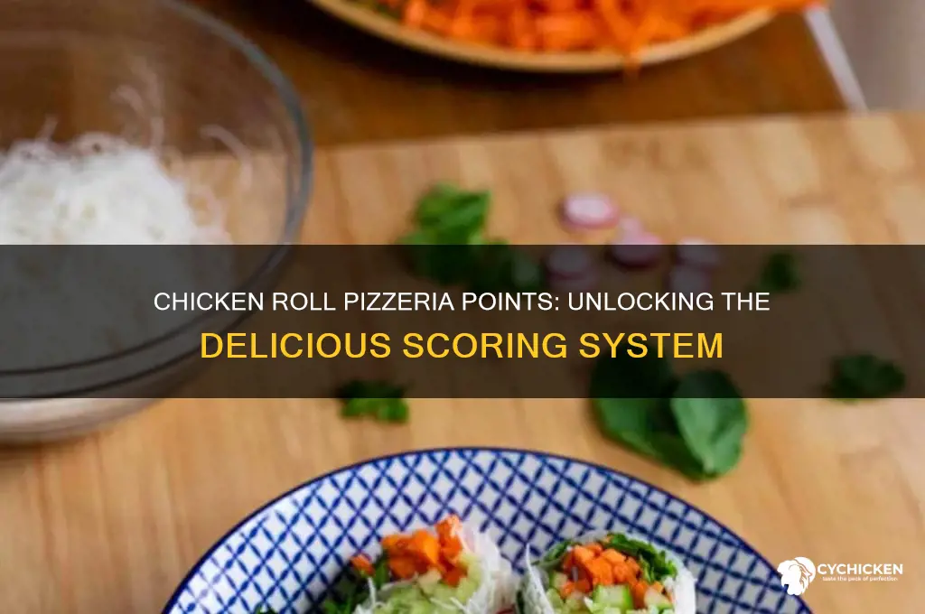 how many points is a chicken roll pizzeria