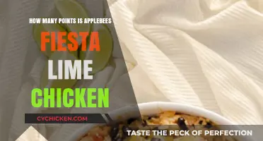 Applebee's Fiesta Lime Chicken: Unveiling the Weight Watchers Points