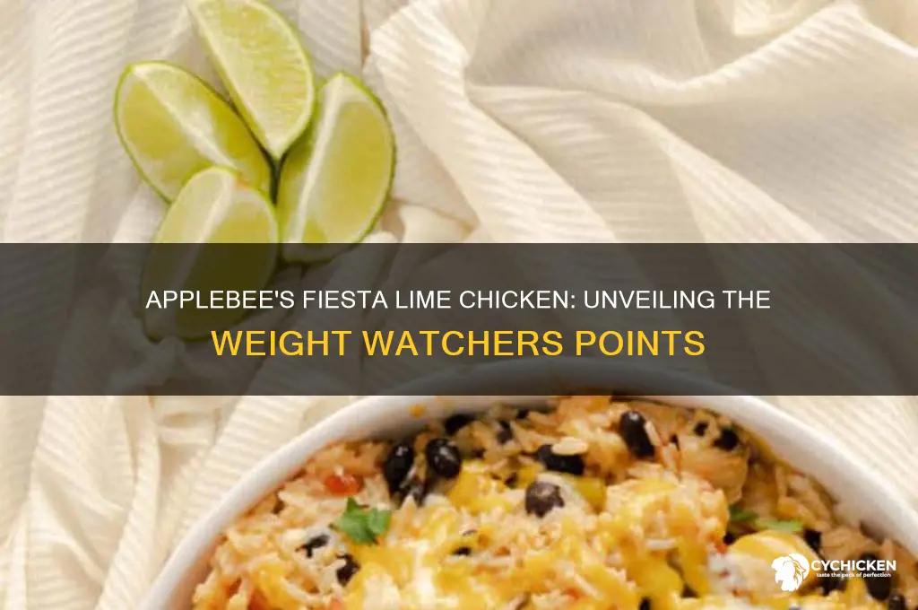how many points is applebees fiesta lime chicken