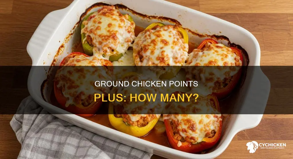 how many points is ground chicken on points plus