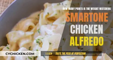 SmartPoints in Weight Watchers Chicken Alfredo