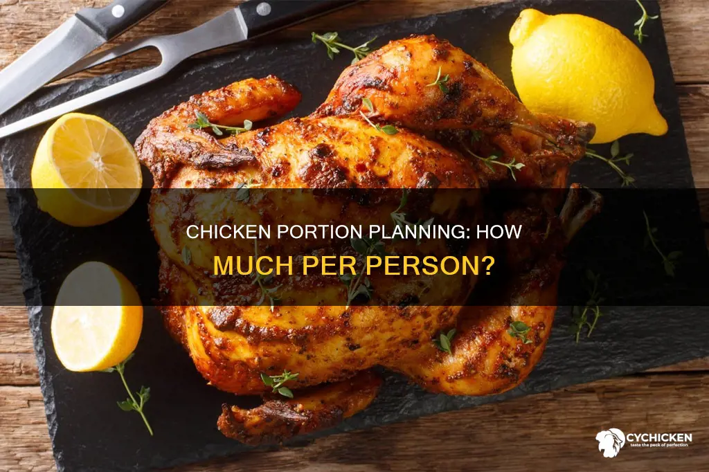 how many points of chicken per person for a meal