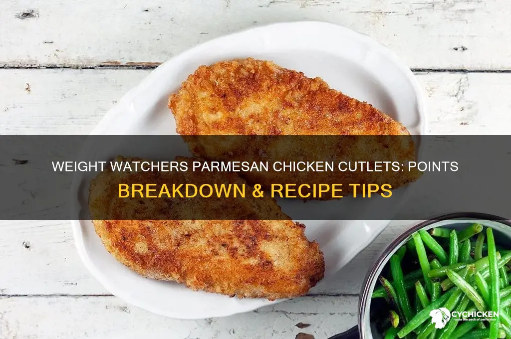 how many points weight watchers parmesan chicken cutlets