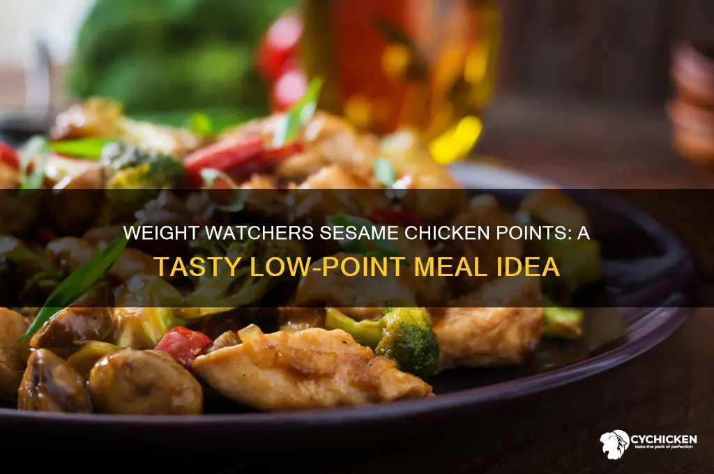 how many points weight watchers sesame chicken