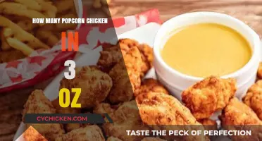 Popcorn Chicken Portion Guide: How Many Pieces in 3 Ounces?