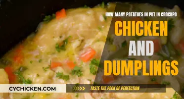 Hearty Chicken and Dumplings: Potatoes, a Crockpot Delight!