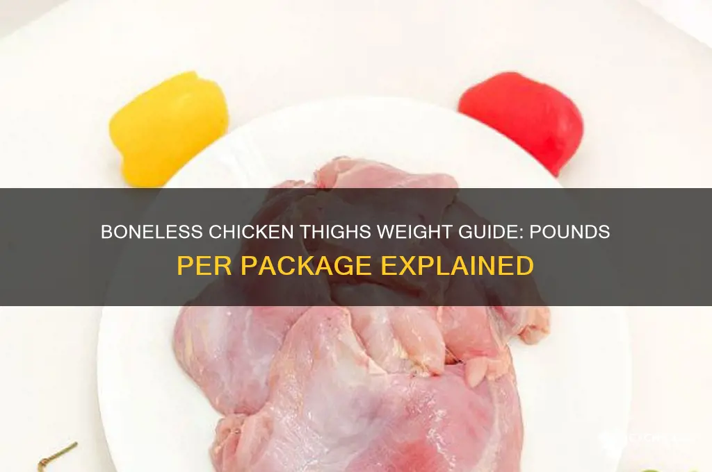 how many pound is in bonless chicken thighs