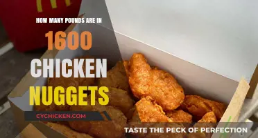 Calculating the Weight: How Many Pounds in 1600 Chicken Nuggets?