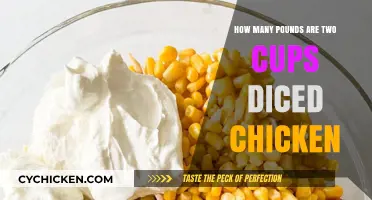 Converting Cups to Pounds: How Much Does 2 Cups Diced Chicken Weigh?