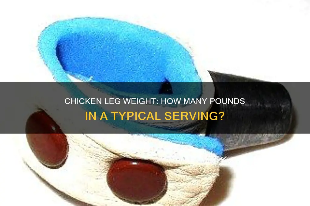 how many pounds in a chicken leg