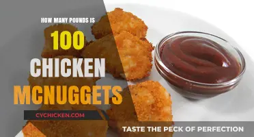 Unbelievable Weight: 100 Chicken McNuggets in Pounds Revealed