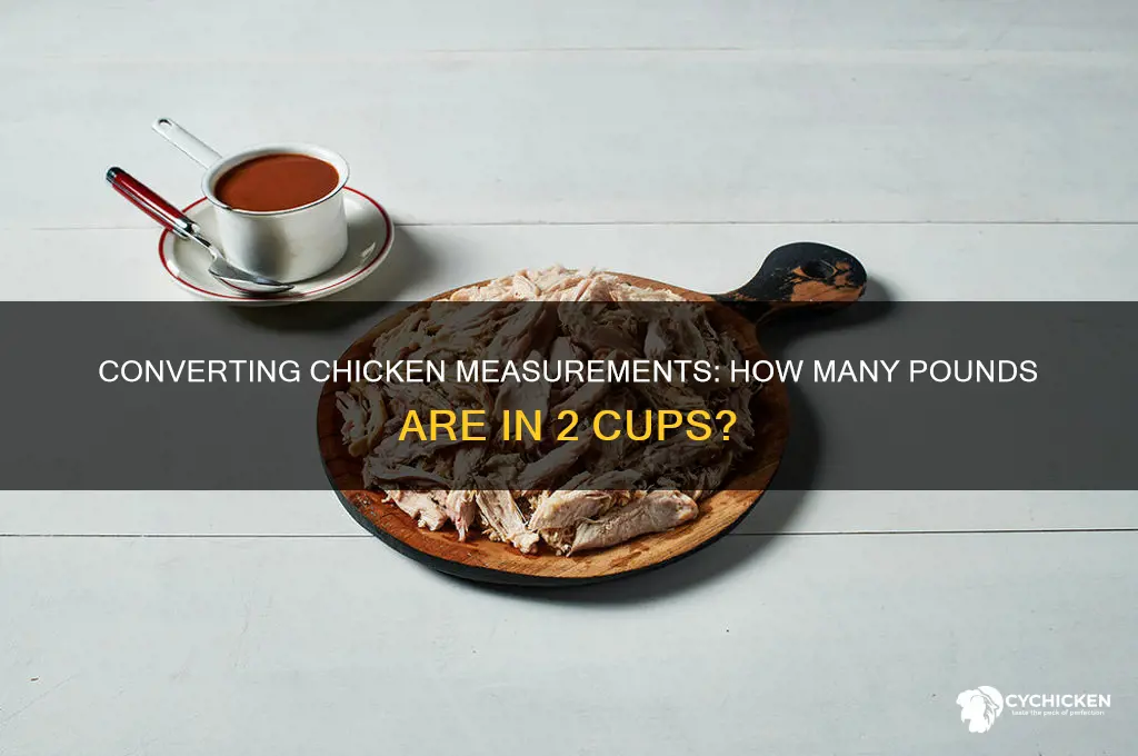 how many pounds is 2 cups chicken