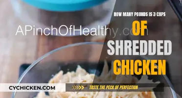 Shredded Chicken Weight: Cups to Pounds Conversion